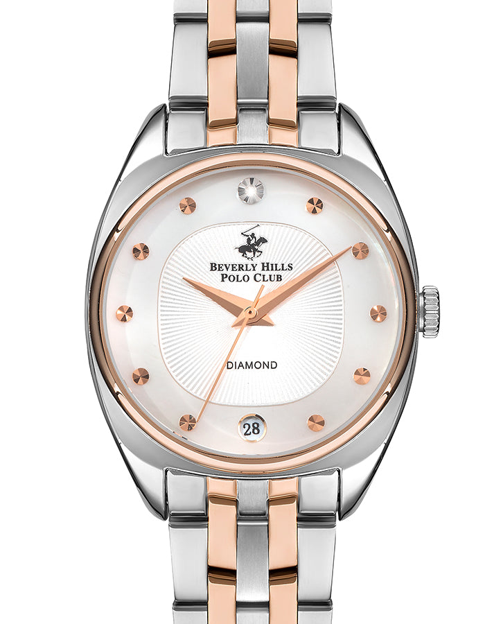 BEVERLY HILLS POLO CLUB Women's Analog White Mop Dial Watch - Premium from shopiqat - Just $38.900! Shop now at shopiqat